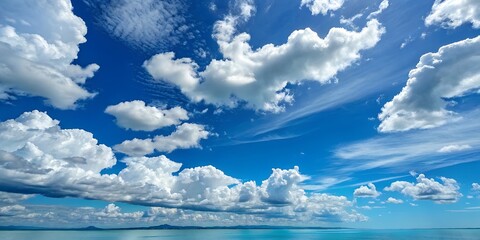 Cloud Art in Bright Blue Skies