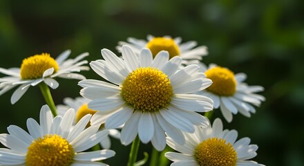 Daisy Flower with White Petals and Yellow Center