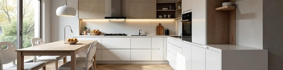Sleek Handleless Kitchen Cabinets Modern Design for Stylish Contemporary Homes