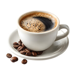 Obraz premium cup of coffee with beans