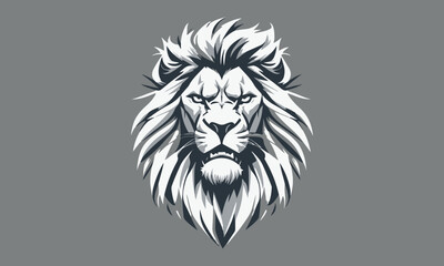 Obraz premium Lion head. vector illustration.