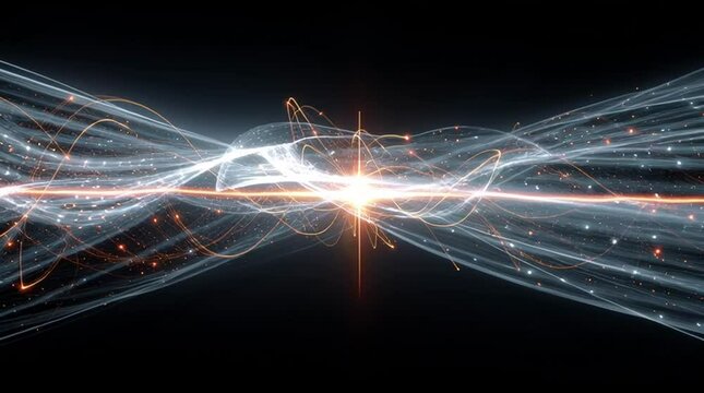 High-Energy Particle Collision Simulation with Light Trails