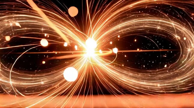 High-Energy Particle Collision Simulation with Light Trails