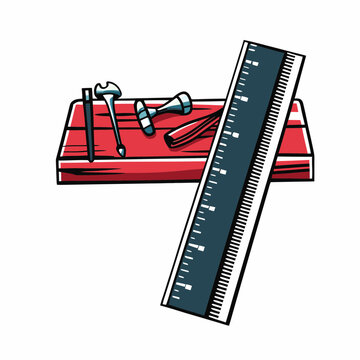 Full Steel Ruler Drawing Steel Ruler Drawing