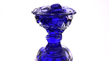 Splashing liquid in a stylized cup