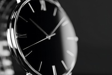 Close-up view of a wristwatch