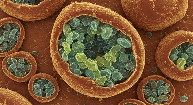 Giant Idioblasts Containing Raphide Crystals in Taro Root