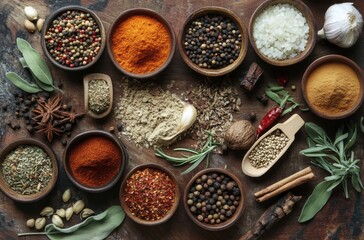 Natural composition of traditional cooking spices and herbs for a