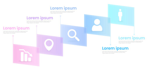 Business and Technology Infographic Glasmorphism Eps	

