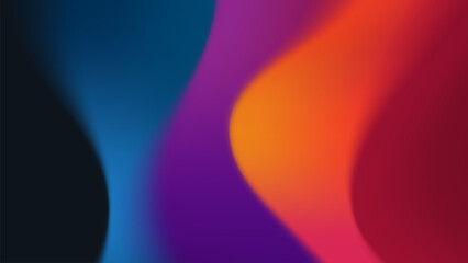 Colorful Abstract Wave Background with Light Effects and Smooth Gradient Design