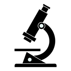 microscope on white background