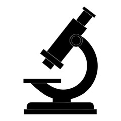 microscope on white background