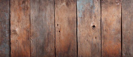 Fototapeta premium Rustic Brown and Gray Vertical Wooden Planks Background Texture