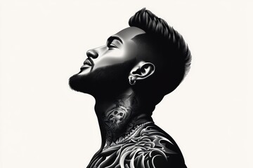 Contemporary Art Style Man Portrait