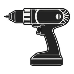 electric drill vector illustration
