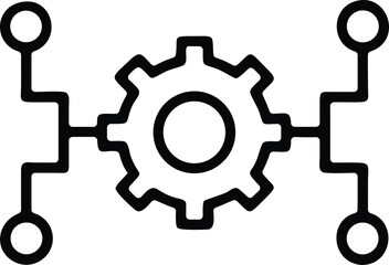 Gear connections icon