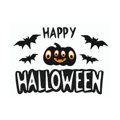 Fototapeta premium Happy Halloween party and banner Vector Art, Icons, and Graphics for 