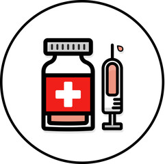 Obraz premium Medical Supplies Icon Pack