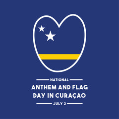 National Anthem and Flag Day in Curaçao. July 2.