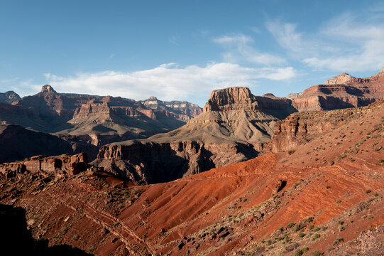 Scenic of the Grand Canyon from the South Kaibab trail.