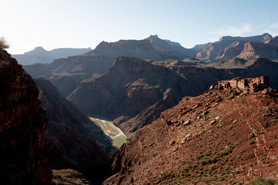 Scenic of the Grand Canyon from the South Kaibab trail.