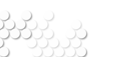 White tiles wall. round marble textures, ball tiles. Air Bubble wrap texture background. Top view pavement circle block white texture with seamless patterns floor background. Textured Background.