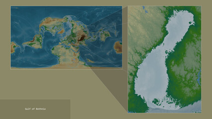 Gulf of Bothnia. Location. Physical map