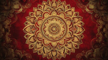 Deep metallic symmetry featured in reflective mandala design high resolution picture
