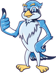 Blue Jay Mascot