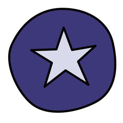 シンプルな朝顔のイラスト