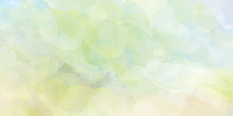 Abstract sky and clouds background, Vibrant clear sky with puffy and blurry natural clear clouds, watercolor background concept abstract cloudy sky 