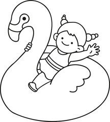 coloring book with funny cartoon character