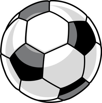 A Soccer Football ball cartoon sports icon illustration
