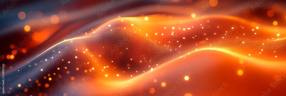 Poster abstract energetic fluid forms: explore the dynamic interplay of abstract shapes and vibrant colors,