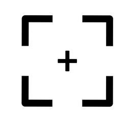 Obraz premium focus lens icon. target icon on white background