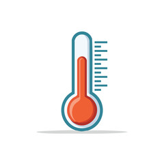 simple design thermometer icon illustration