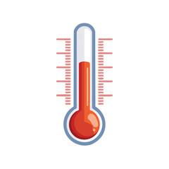 simple design thermometer icon illustration