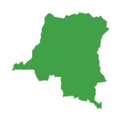 Democratic Republic of the Congo Map Boundary