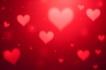 Blushing Red Heart Bokeh