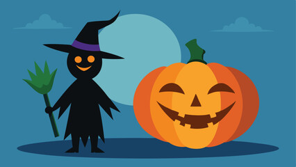 Fototapeta premium Simple Halloween background vector illustration.
