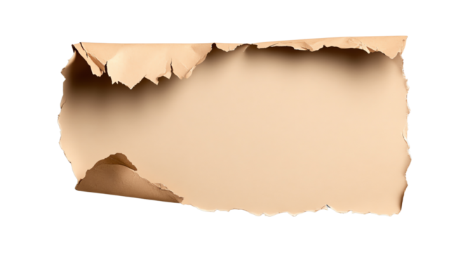 Torn paper texture with a neutral background, ideal for creative designs and overlays.