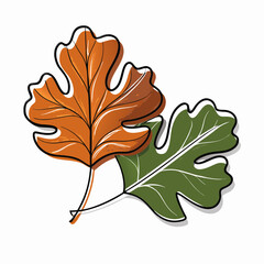 Fototapeta premium Yellow Ginkgo Leaf and Autumn Leaves Symbolizing the Start of Fall for Blogs, Seasonal Decor, Environmental Awareness, and Nature Education 
