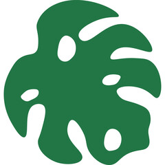 Tropical Monstera Leaf