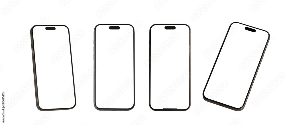 Aufkleber smartphone transparent png image, blank template for mockup , device front view shadow mobile phone 