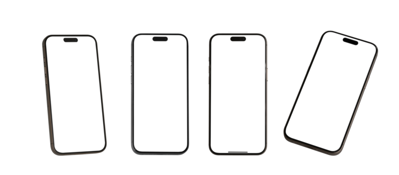 Smartphone Transparent PNG Image, Blank template for mockup , device front view shadow Mobile phone app user experience UX and UX	