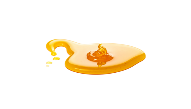 Delicious fresh yellow honey isolated on white background