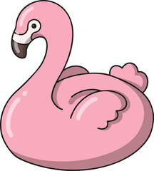 pink flamingo vector illustration