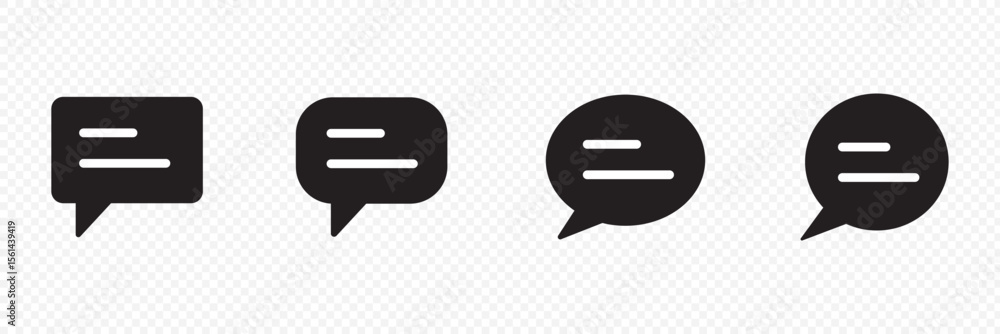 Poster comment icon speech bubble symbol chat message icons - talk message bubble chat icon. trendy comment