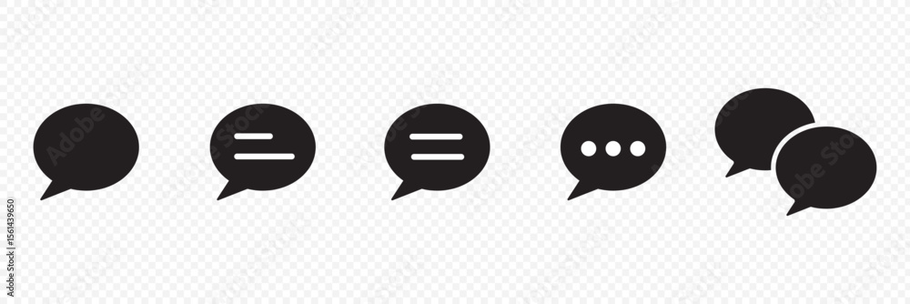 Poster comment icon speech bubble symbol chat message icons - talk message bubble chat icon. trendy comment