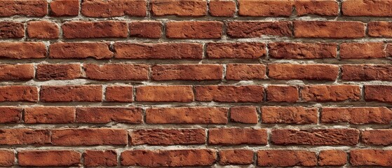 Obraz premium The timeless elegance of a classic red brick wall.